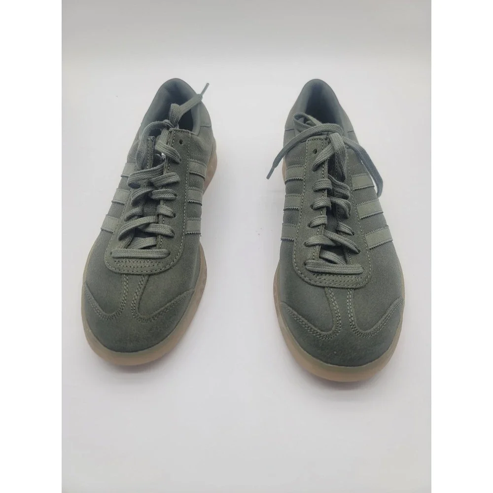 Adidas Hamburg Green Suede Sneakers‎ Gum Sole Men's Size 9